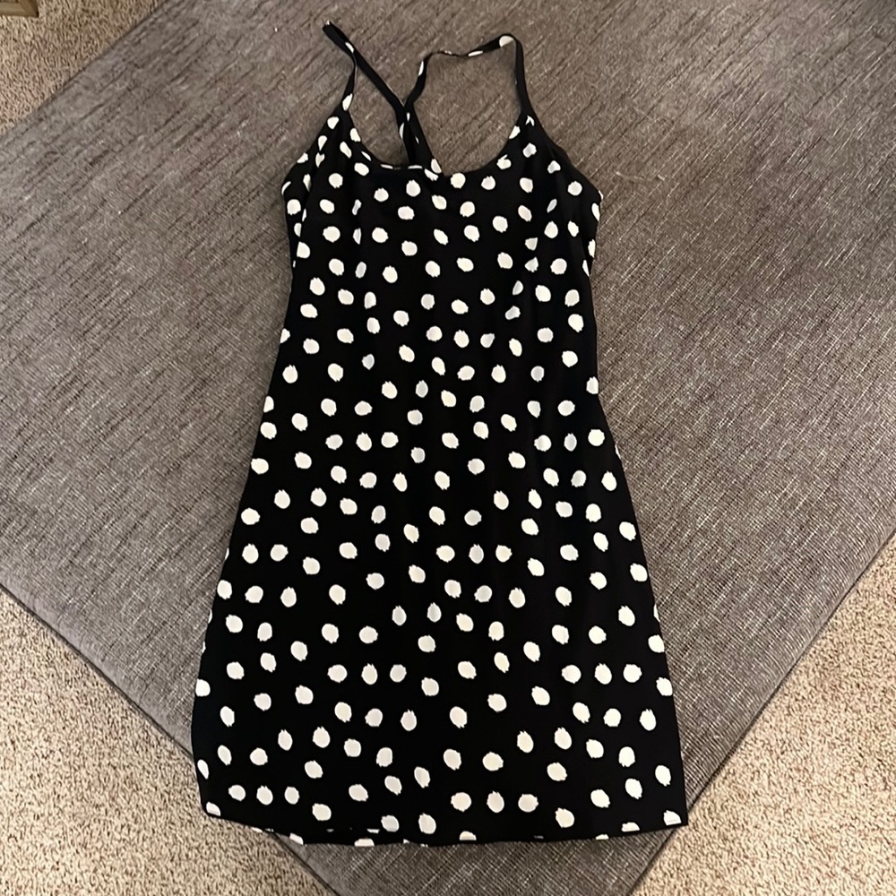 Black Polka OV exercise dress